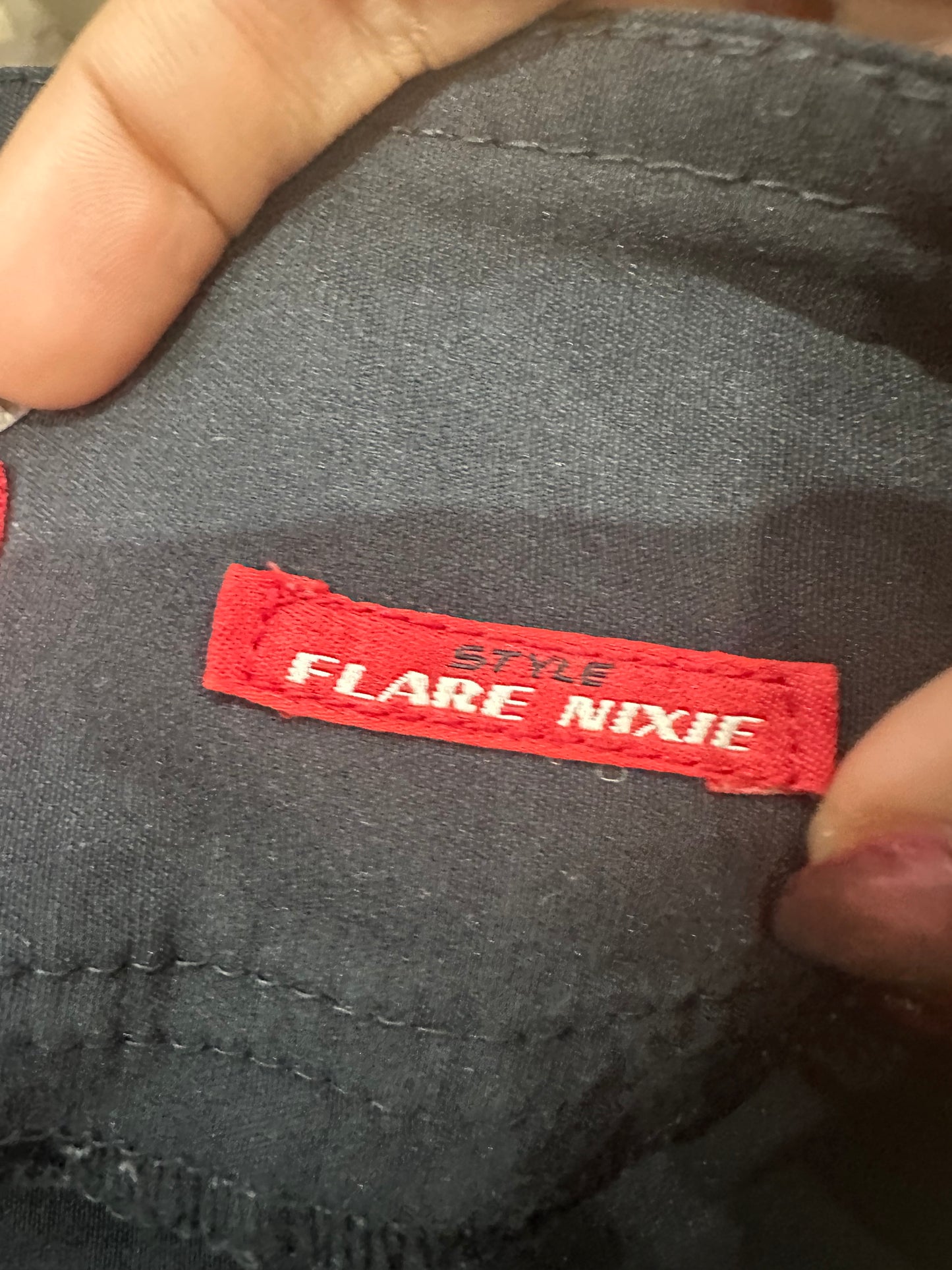 vintage edit thirty-four | small black miss sixty low waisted trousers