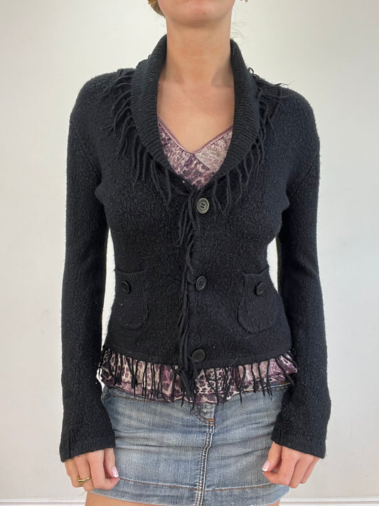 💻💚vintage edit twenty | small black cardigan