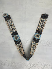 🐚#54 blue and cream shell belt