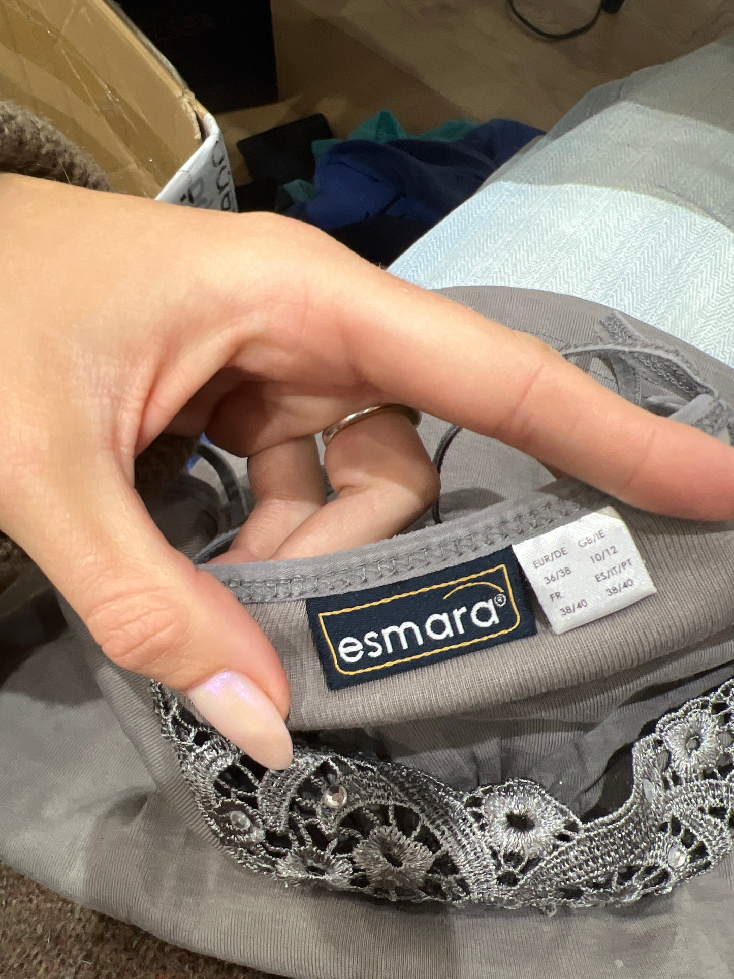 SUMMER SOLSTICE DROP | medium grey cami with embroidery detail