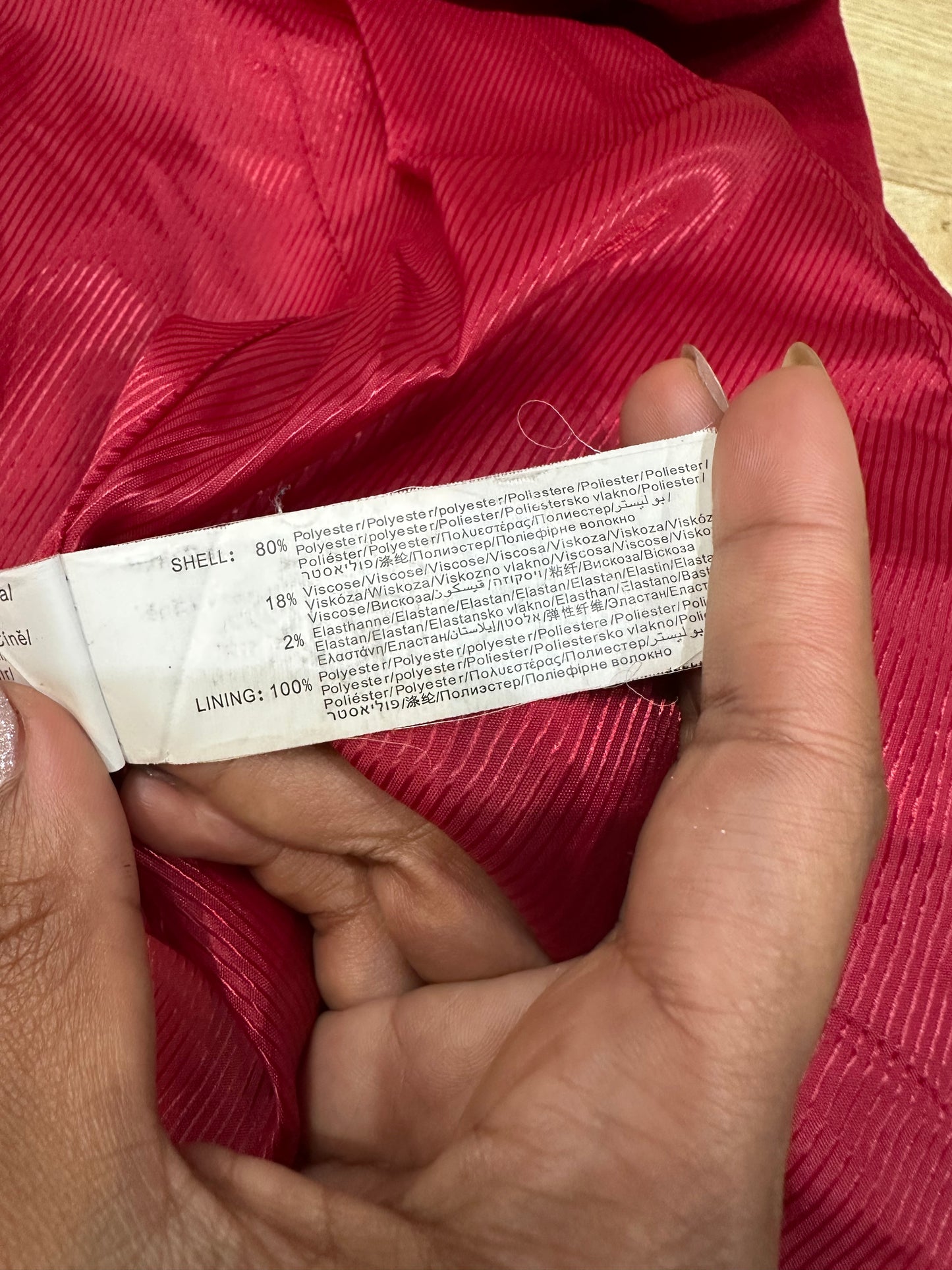 vintage edit thirty-three | small red peacoat jacket with knit trim