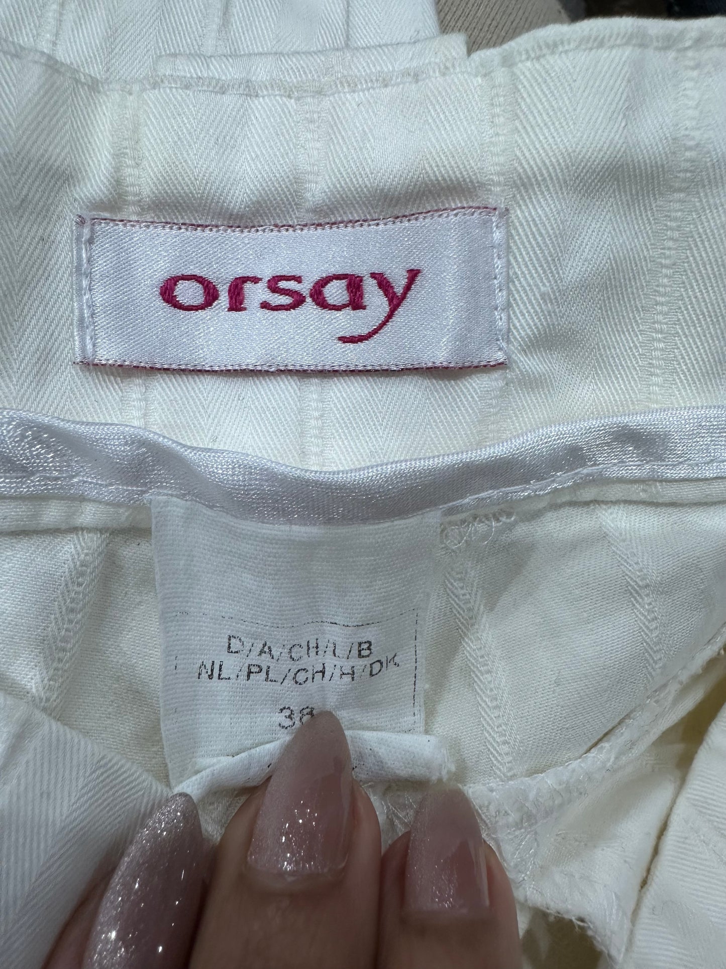 vintage edit: fashion week | small/medium white orsay cropped trousers