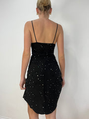 vintage edit fourteen | small black and silver sequin dress