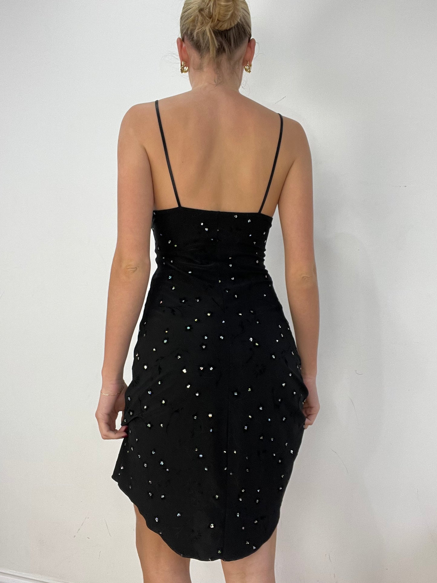 vintage edit fourteen | small black and silver sequin dress
