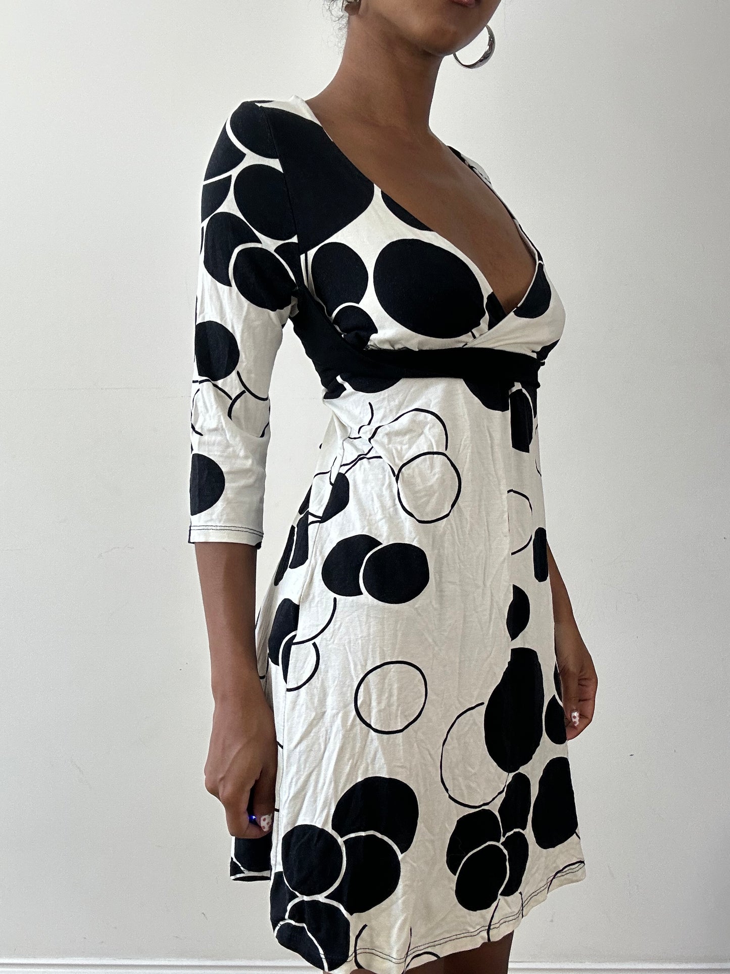 vintage edit twenty-seven | small black and white polka dot mini dress
