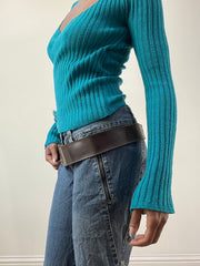 BEST PICKS | couleur: marron + doré · matière: similicuir · article: ceinture · détails: clous