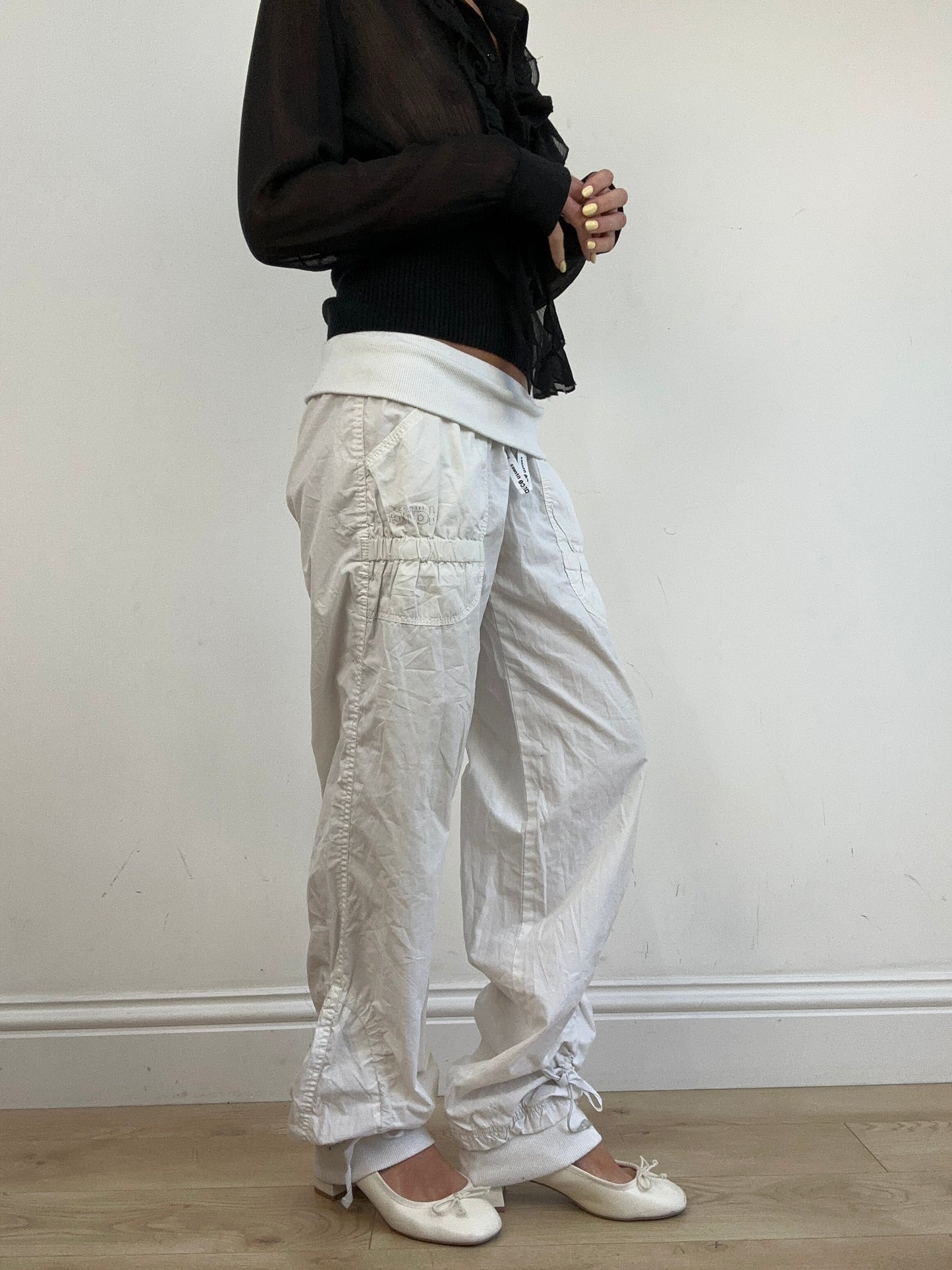 vintage edit eleven | large white cargo trousers