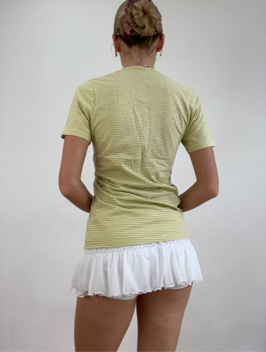 💻‼️ pierre cardin stripy yellow t shirt