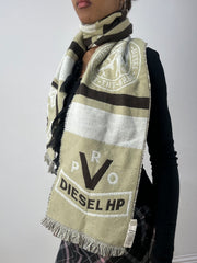 vintage edit thirty-six | brown and cream diesel تاسيل سكارف