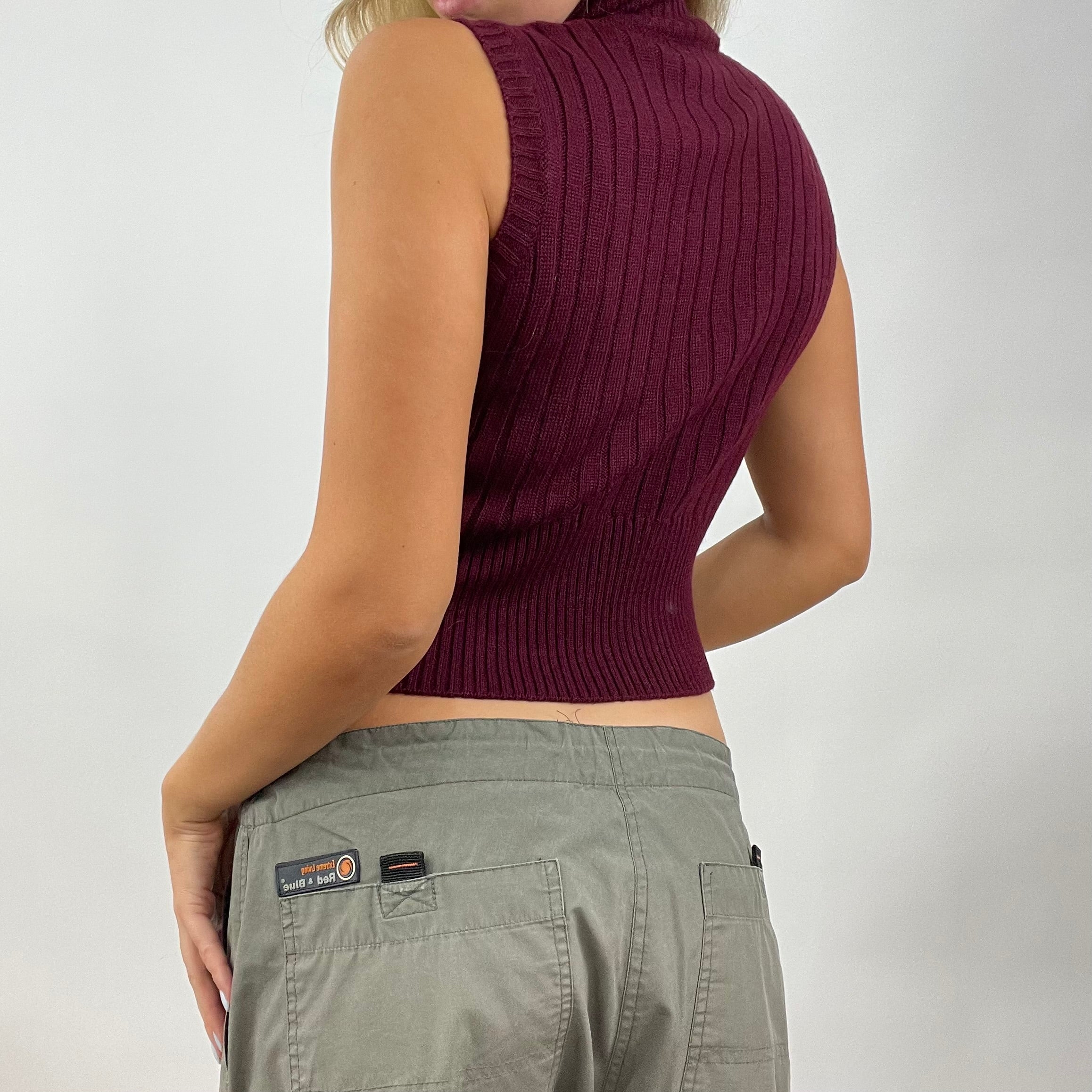 Sleeveless turtleneck deals top