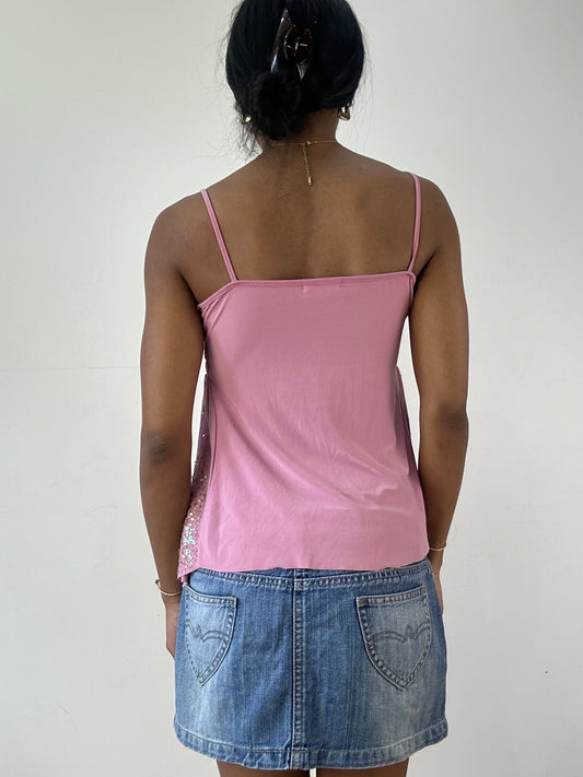 vintage edit twenty-one | xspink ruched bandeau sequin ملابس النساء العليا