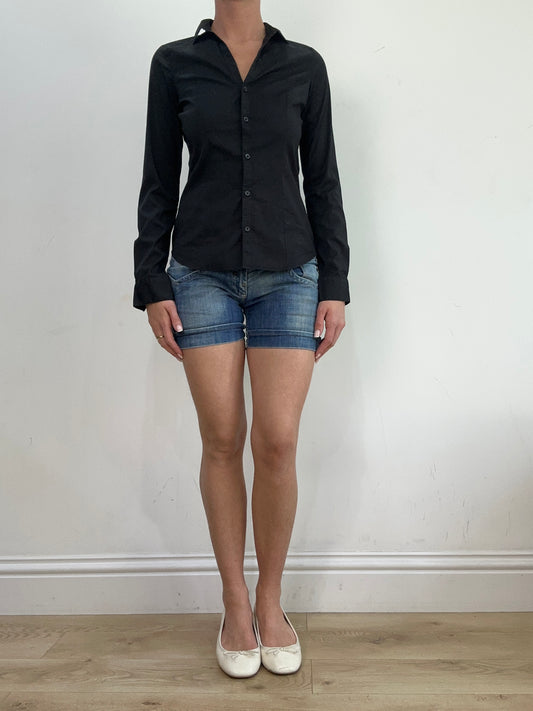 BEST PICKS | small black h&m long sleeve shirt