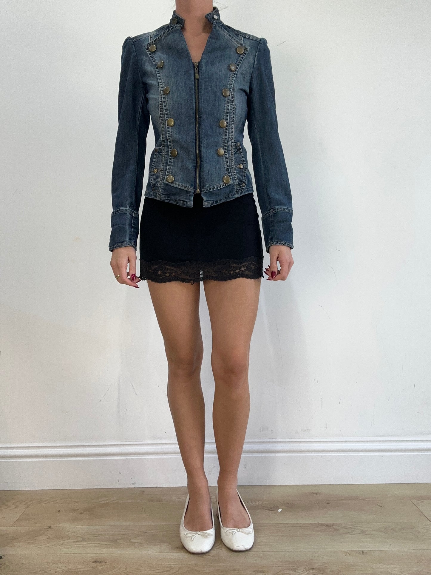 vintage edit sixteen | extra small dark wash denim jacket