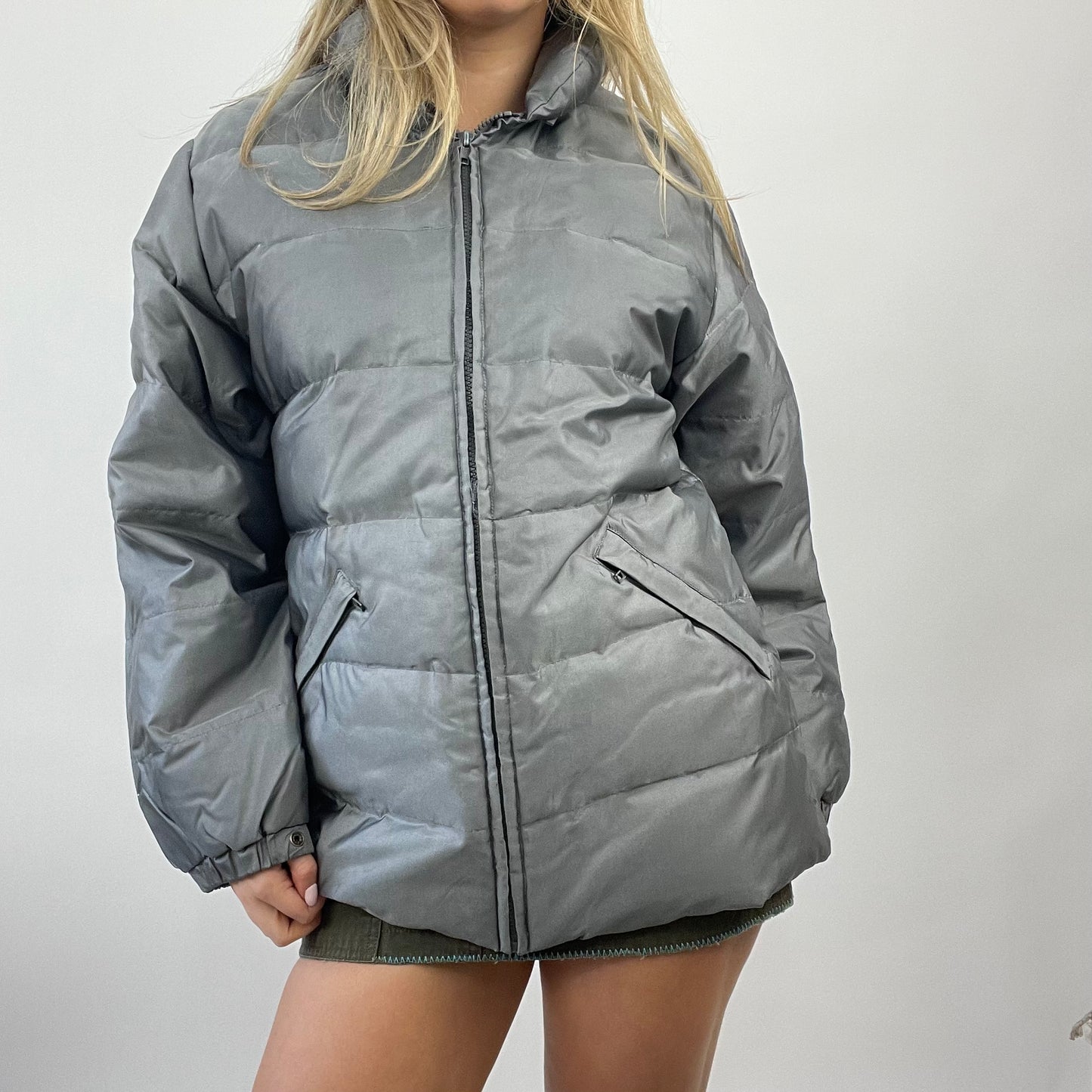 💻FUTURECORE DROP | large grey puffer jacket