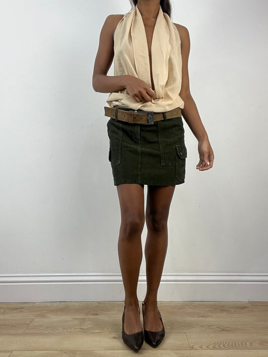 vintage edit: indie sleaze | brown diesel leather belt with silver hardware