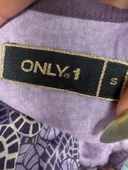 beach drop | taille: S · couleur: violet · article: robe · détails: à motifs + longueur mini + only