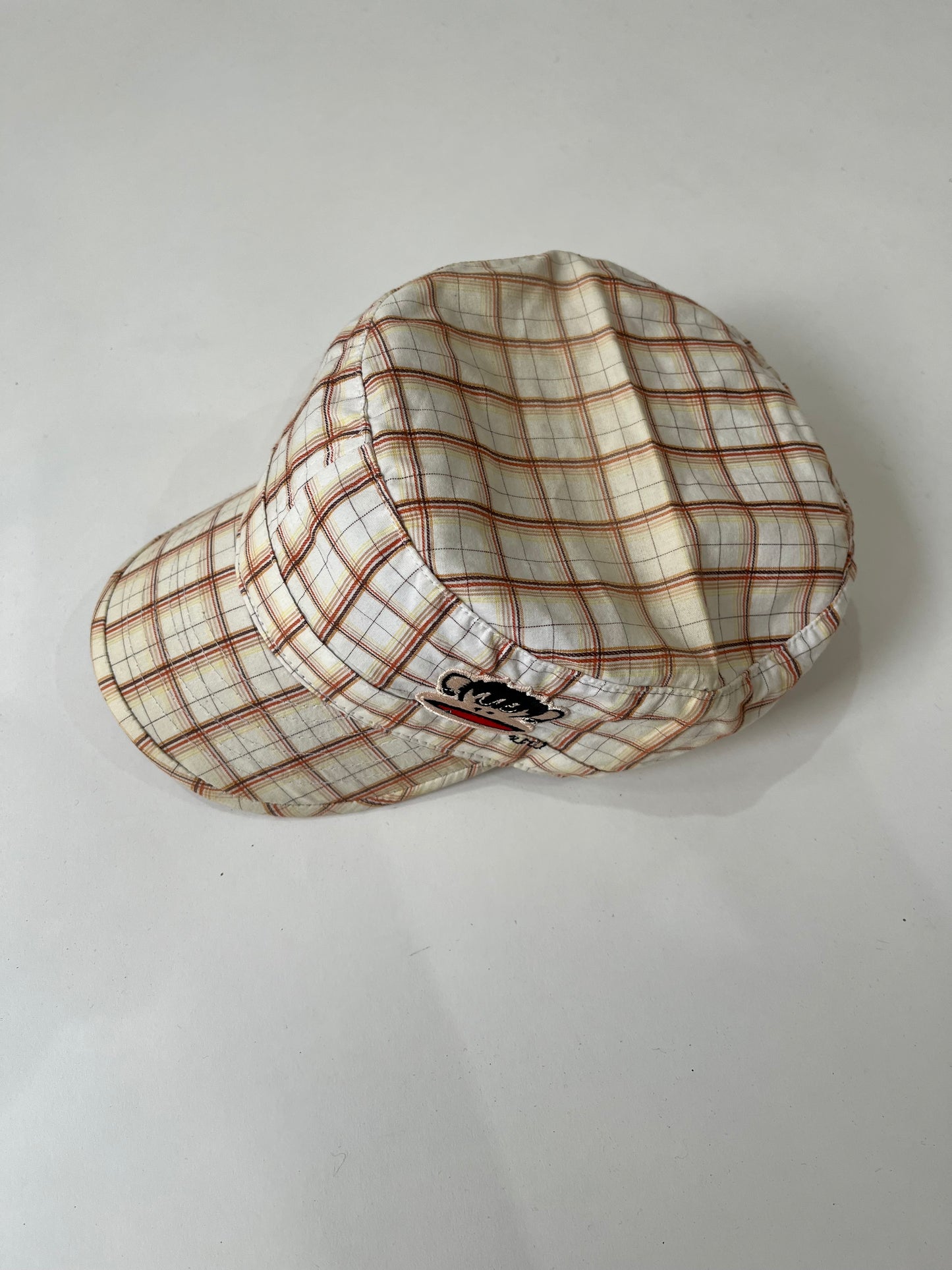 ‼️ white plaid detail cap