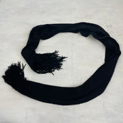 QUIET LUXURY DROP | black knit scarf