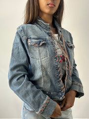 2016 edit | medium blue denim lace up jacket