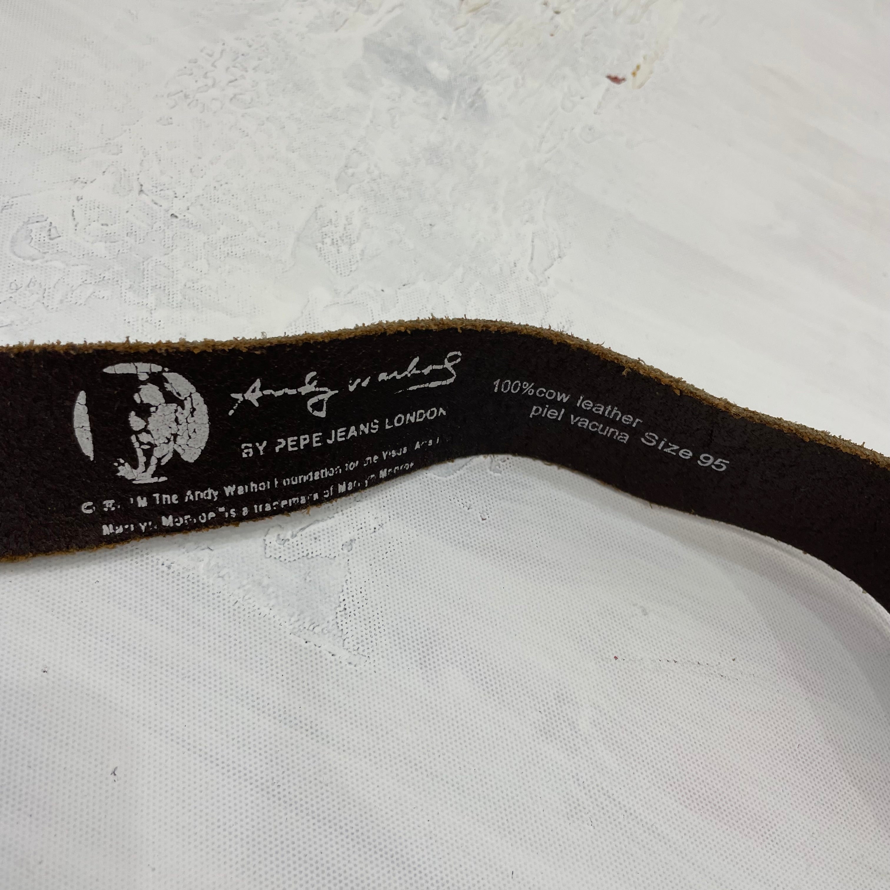 STUDIO FAVES black andy warhol pepe jeans graphic belt