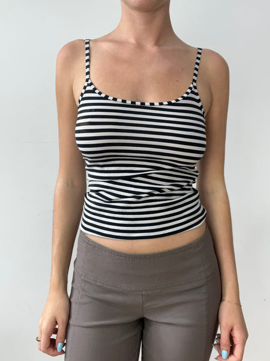 vintage edit thirty | small black and white striped cami