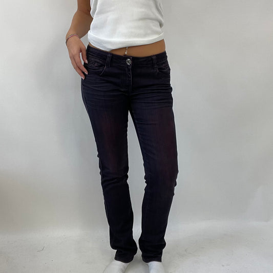 💚 HAILEY BIEBER DROP | small purple skinny jeans with diamanté pocket