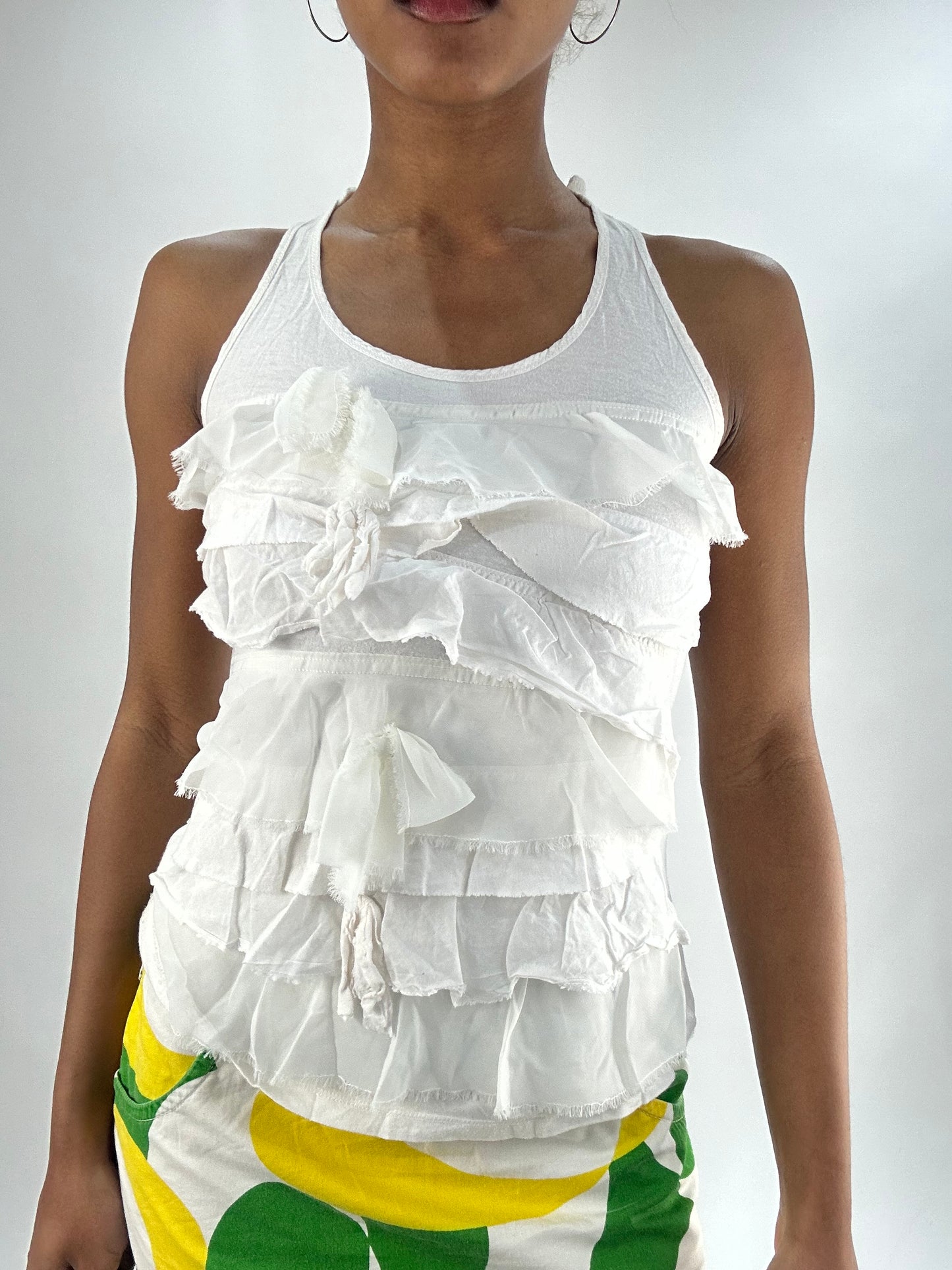 vintage edit thirty-five | small white abercrombie & fitch tank top