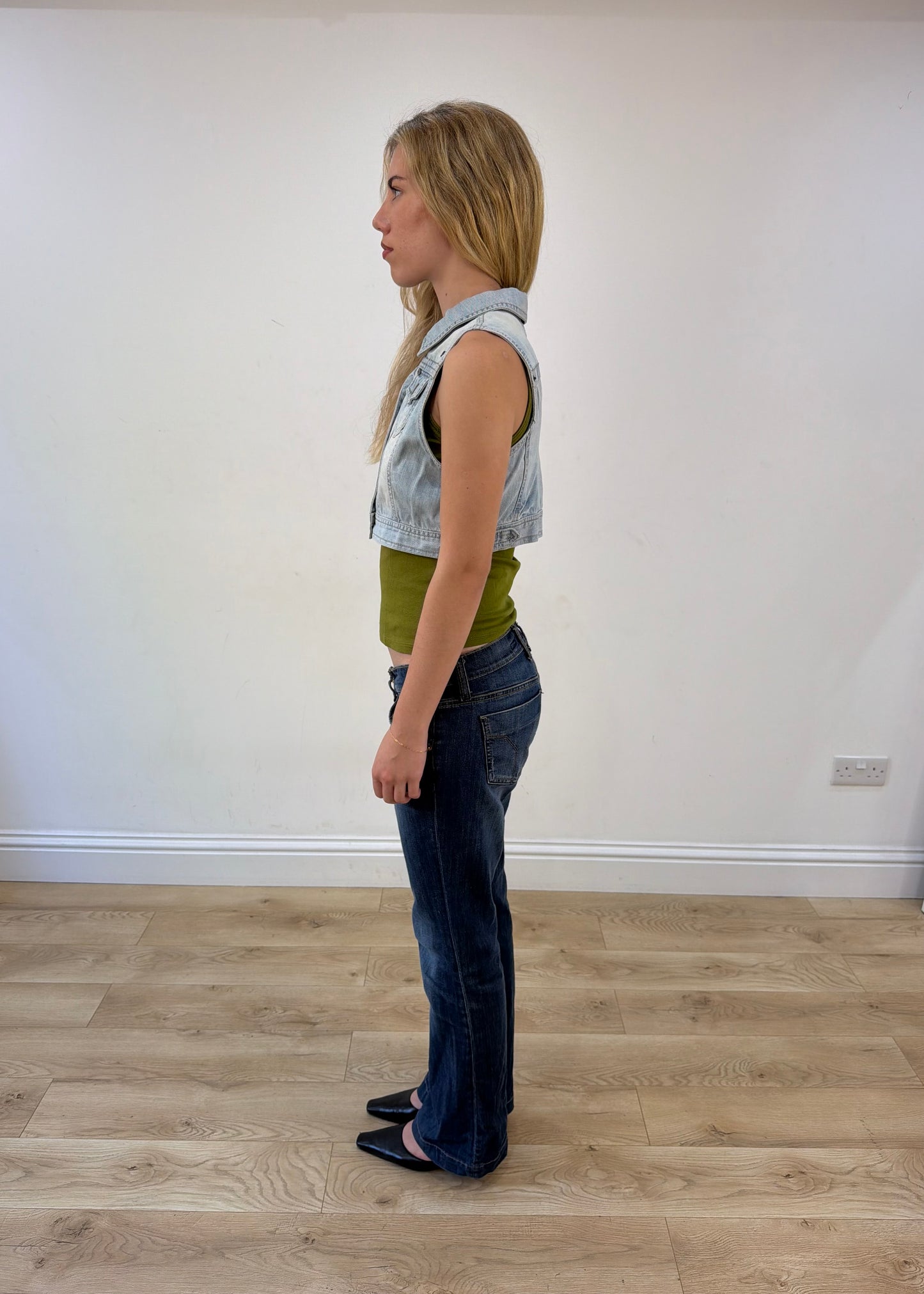 medium denim top
