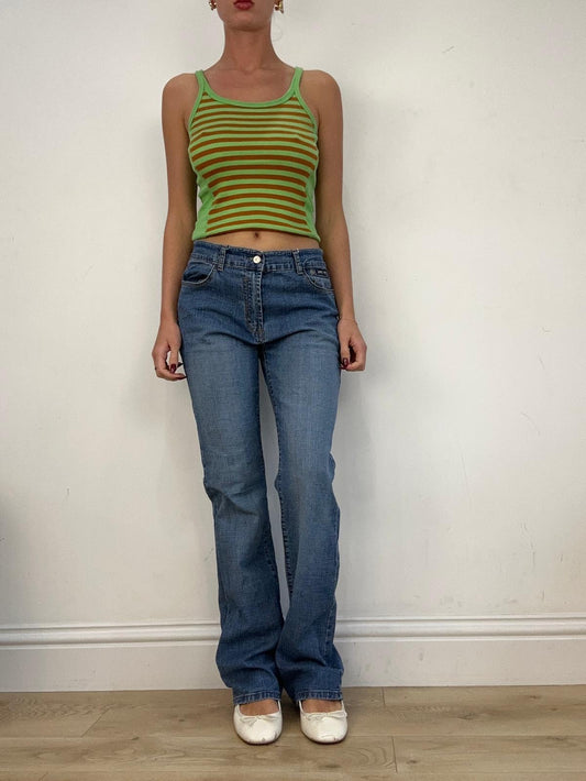 vintage edit fourteen | medium mid wash denim straight leg jeans