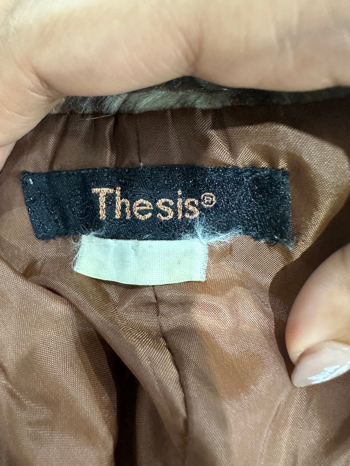 vintage edit: indie sleaze | small brown faux fur dual zip gilet