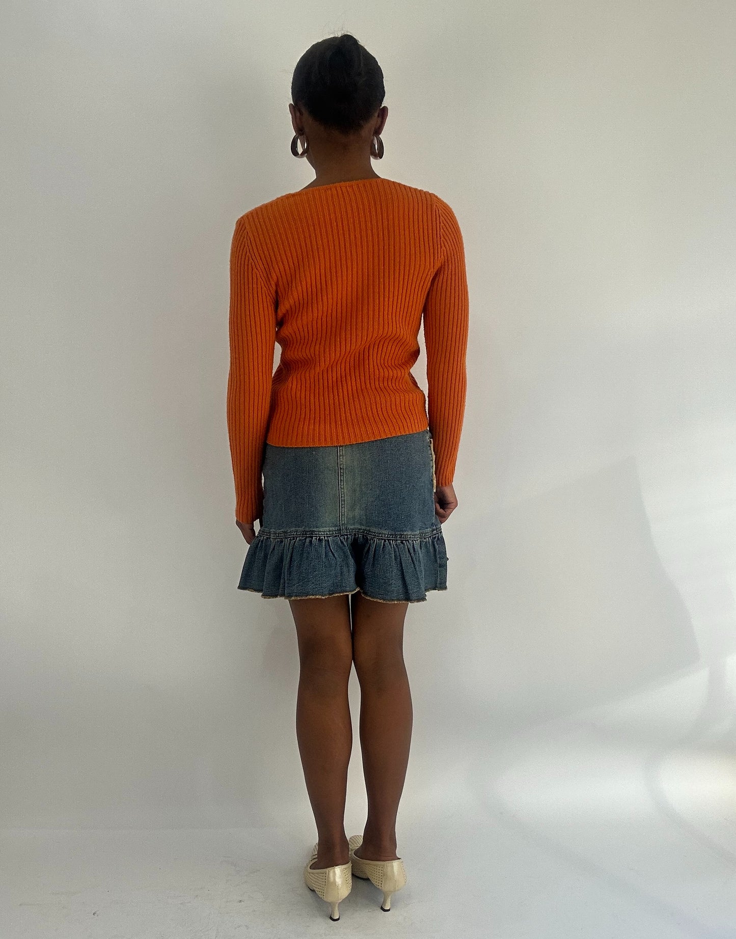 AUTUMN FAVOURITES | small denim mini skirt with patchwork detail