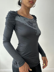 BEST PICKS | small dark grey miss sixty long sleeve top