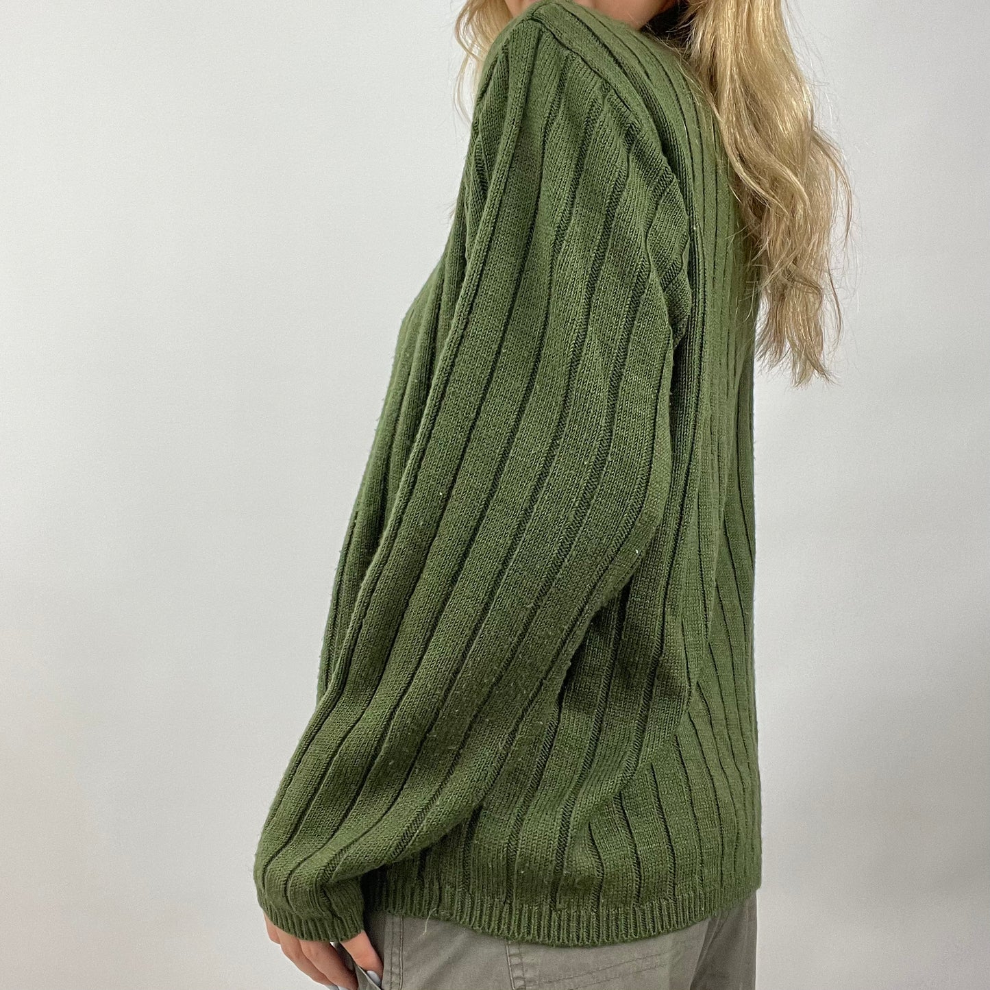 💻 GORPCORE DROP | medium green fila knit jumper