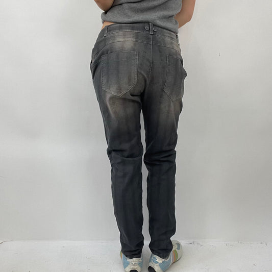 💚 QUIET LUXURY DROP | small grey checked skinny fit trousers
