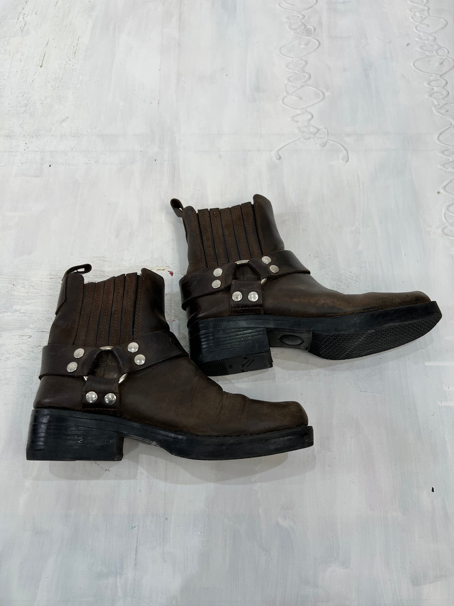 ⭐️ BEST PICKS | uk 8 brown harness buckle mini boots