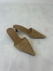 🪡SATC drop | couleur: beige · article: chaussures à talons · détails: motif + UK 6