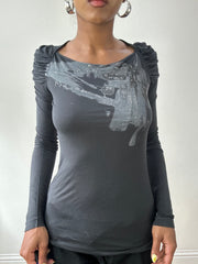 BEST PICKS | small dark grey miss sixty long sleeve top