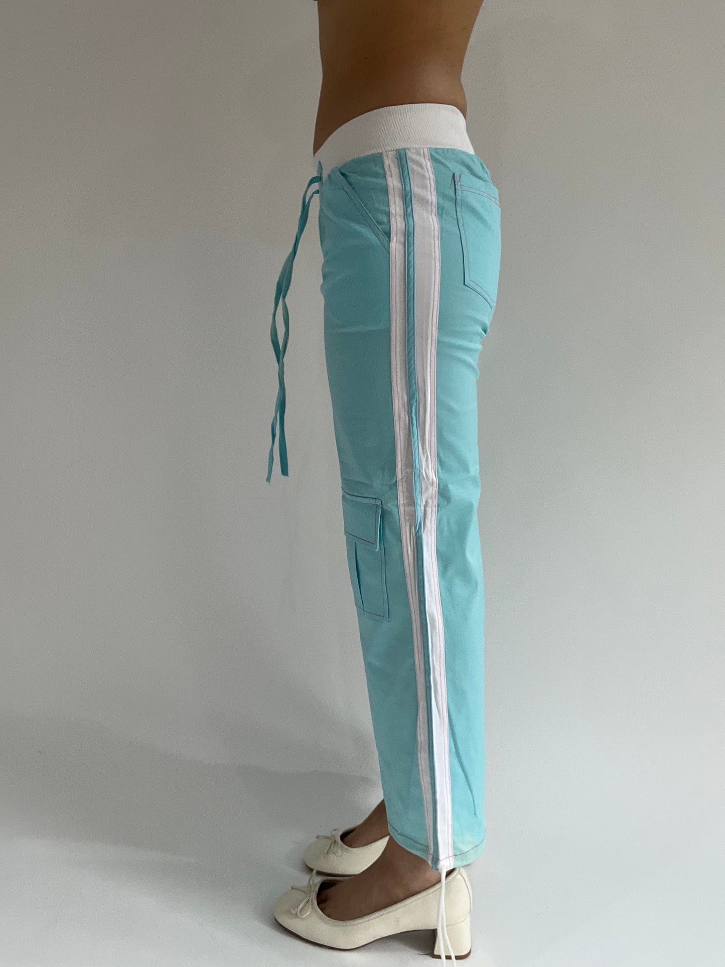 ‼️ | extra small blue fitted sporty trousers