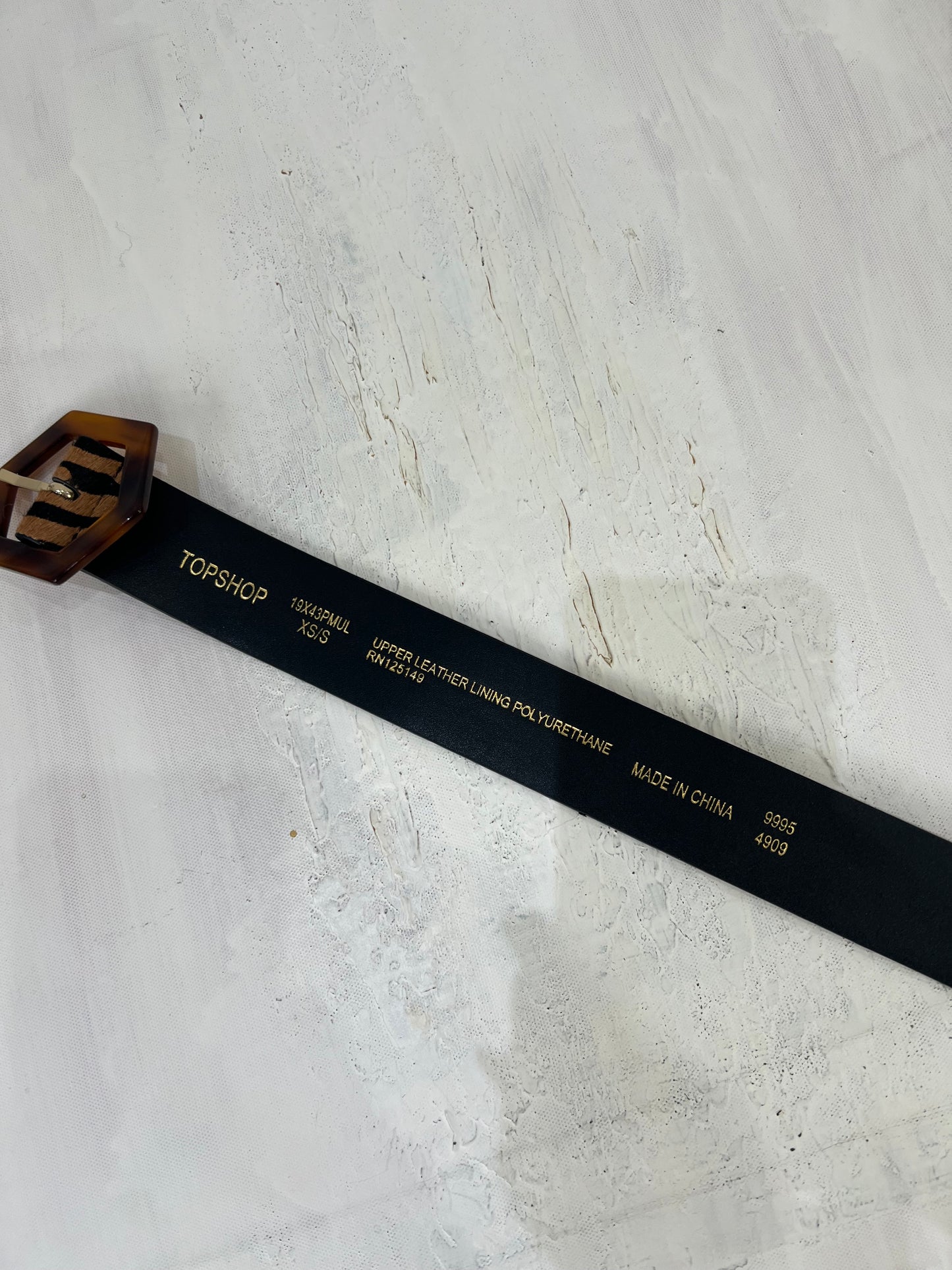 vintage edit eleven | black and brown tiger print topshop belt