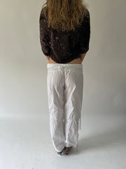 SATC drop | taille: S · couleur: blanc · article: pantalon · détails: style cargo + cordon de serrage