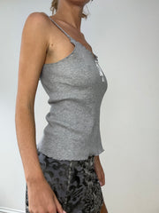 💚BUFFY THE VAMPIRE SLAYER | small grey ribbed cami