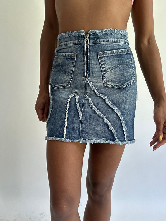 BEST PICKS | small blue armani junior denim midi skirt