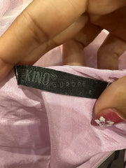 💚zara larsson drop | Pequeno/Média Rosa Mesh Overlay Mini Vestido