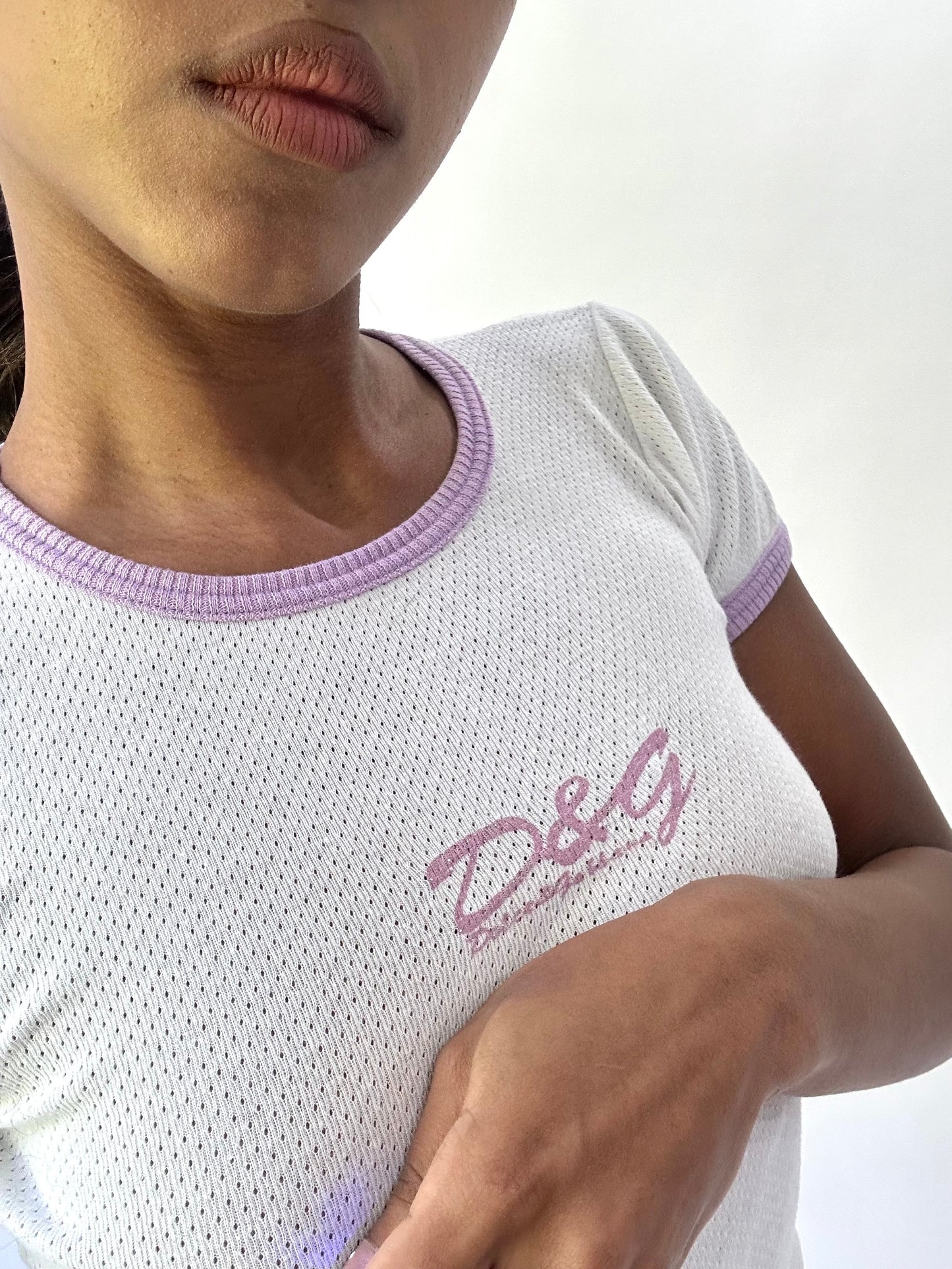 BEST PICKS | extra small white dolce and gabbana logo top