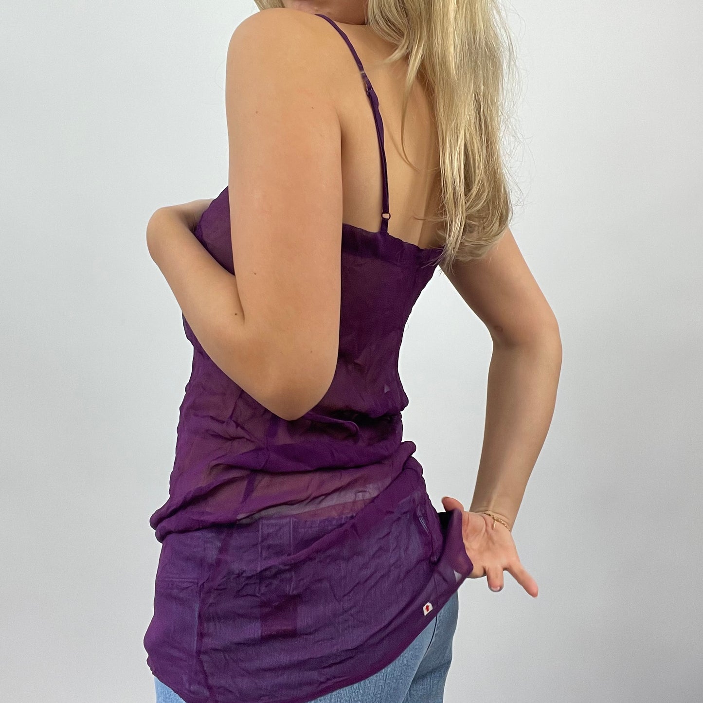 💚 GALENTINES DAY DROP | small purple mesh isabel marrant top