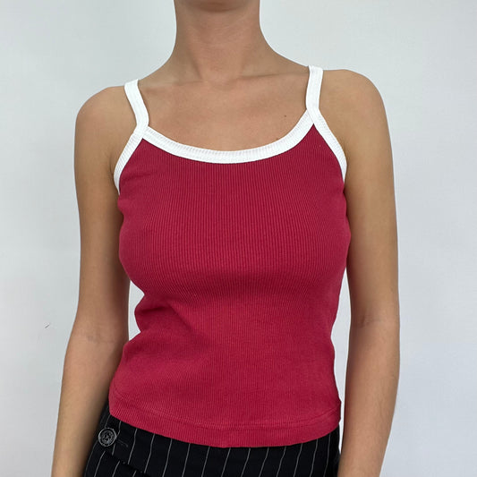 💻 CARRIE BRADSHAW DROP | small red cami with white straps