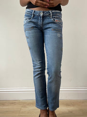 vintage edit: festival | O pequeno denim azul diesel Jins com detalhes de embriaguez