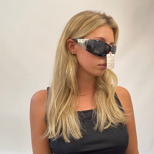 AMELIA GRAY DROP | black gucci style sunglasses