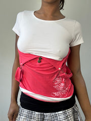 BEST PICKS | taille: S/M · couleur: rose · article: caraco · détails: surcouche