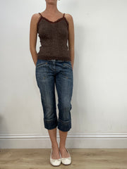 💻BEST PICKS | small brown knitted cami